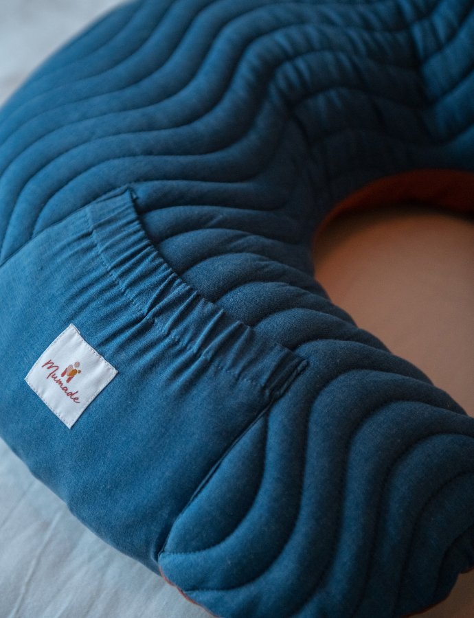 Coussin d’allaitement Mumade Premium – Denim – Image 6