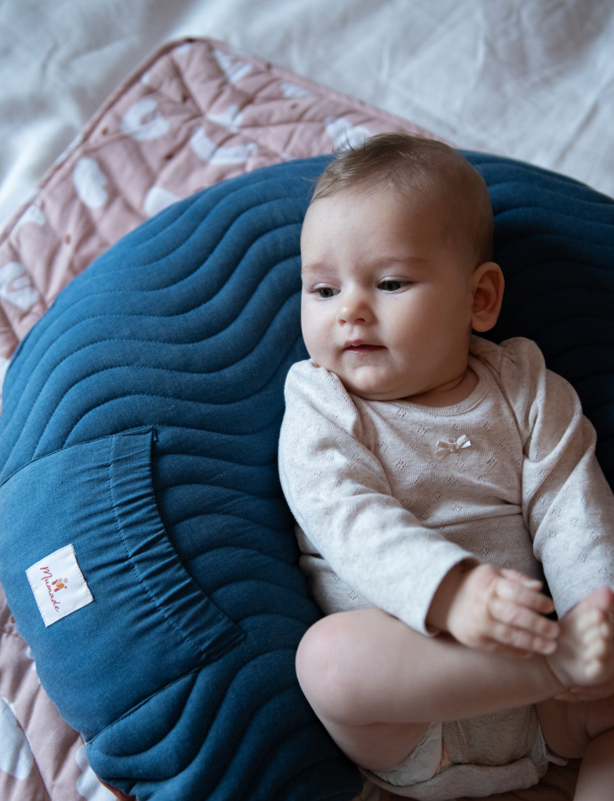 Coussin d’allaitement Mumade Premium – Denim – Image 8